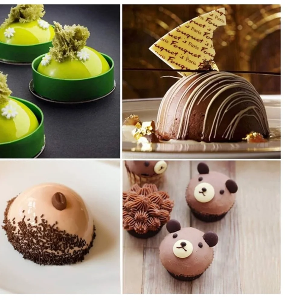 Silicone Chocolate Candy Molds, Jello Pudding Ball Ice Cube Peanut Butte